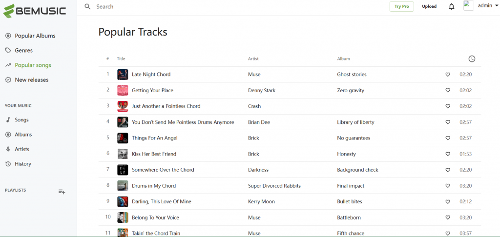 图片[2]-BeMusic网站源码：多功能音乐分享与流媒体系统免费下载-宇柒云阁