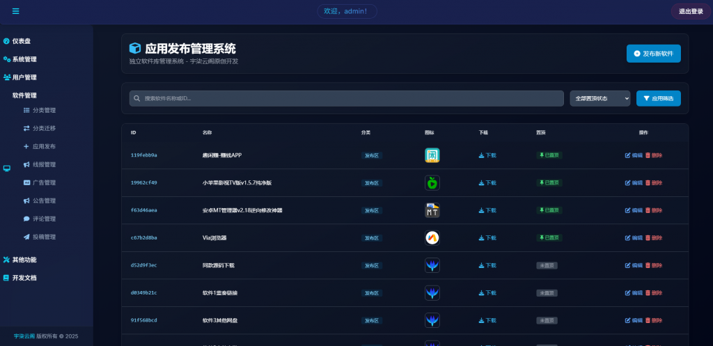 图片[8]-全新版独立软件库 带后端+部署视频教程 原创项目